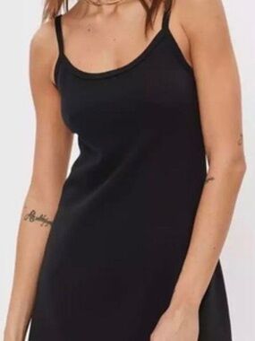 American Eagle Outfitters Black Mini Slip Dress